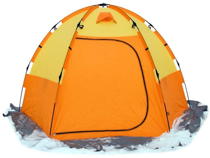 Палатки для зимней рыбалки, виды и модели палаток, советы по установке