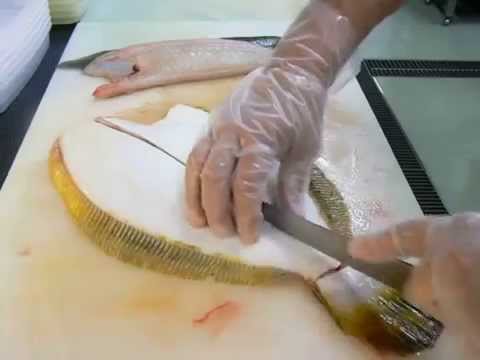 Мастер класс по разделке камбалы. Fish processing. Flounder.