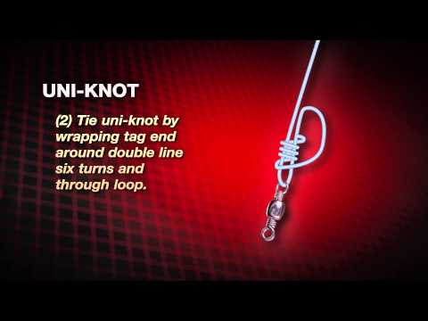 How to tie a Uni-Knot (AKA Hangman&#039;s Knot) by Abu Garcia