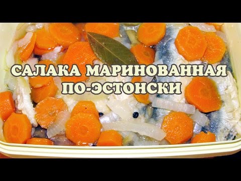 Рыба (салака) маринованная по-эстонски. Маринованная рыба рецепт.