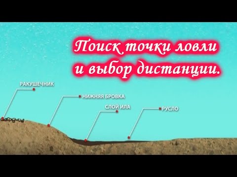 Поиск точки ловли и выбор дистанции. Рыбалка донными снастями.