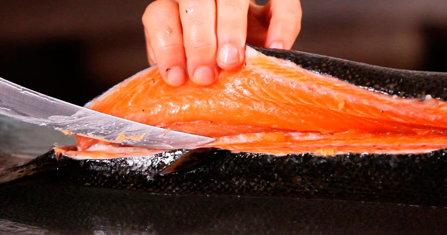 Как правильно разделать лосося